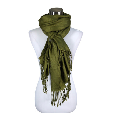Unisex Pashmina - Õhuke sall, suurus Maxi - Roheline ()