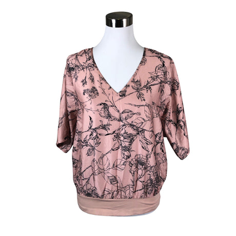 Unisex Lindex - Lühikeste käistega pluus, suurus 40 - Heleroosa ()