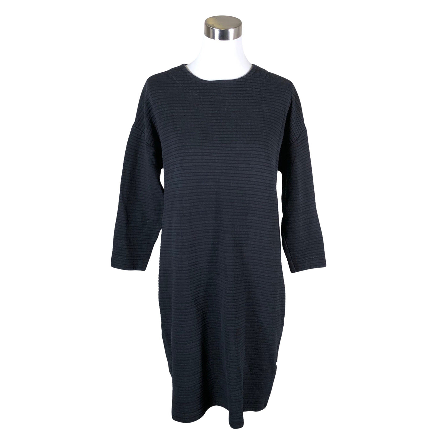 Unisex Puuvillatehdas - Trikotaažist kleit, suurus 38 - Must (1)