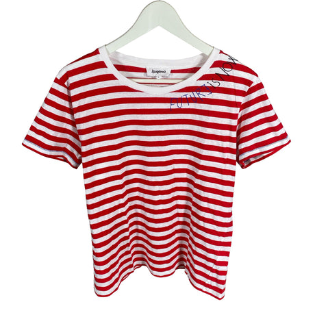 Unisex Desigual - T-särk, suurus 40 - Punane ()