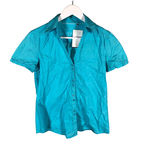 Unisex Esprit - Lühikeste käistega pluus, suurus 38 - Türkiis ()