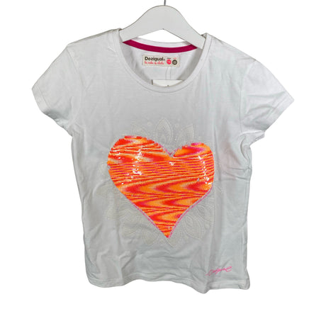Unisex Desigual - T-särk, suurus 122 - 128 - Valge ()