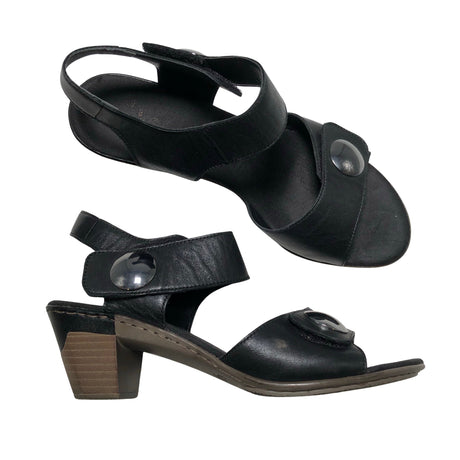 Unisex Rieker - Kontsaga rihmikud, suurus 41 - Must ()
