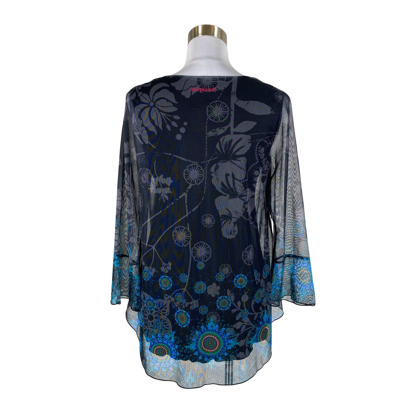 Unisex Desigual - Trikotaažist tuunika, suurus 40 - Must (2)