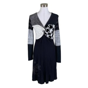 Unisex Desigual - Trikotaažist kleit, suurus 38 - Must (1)