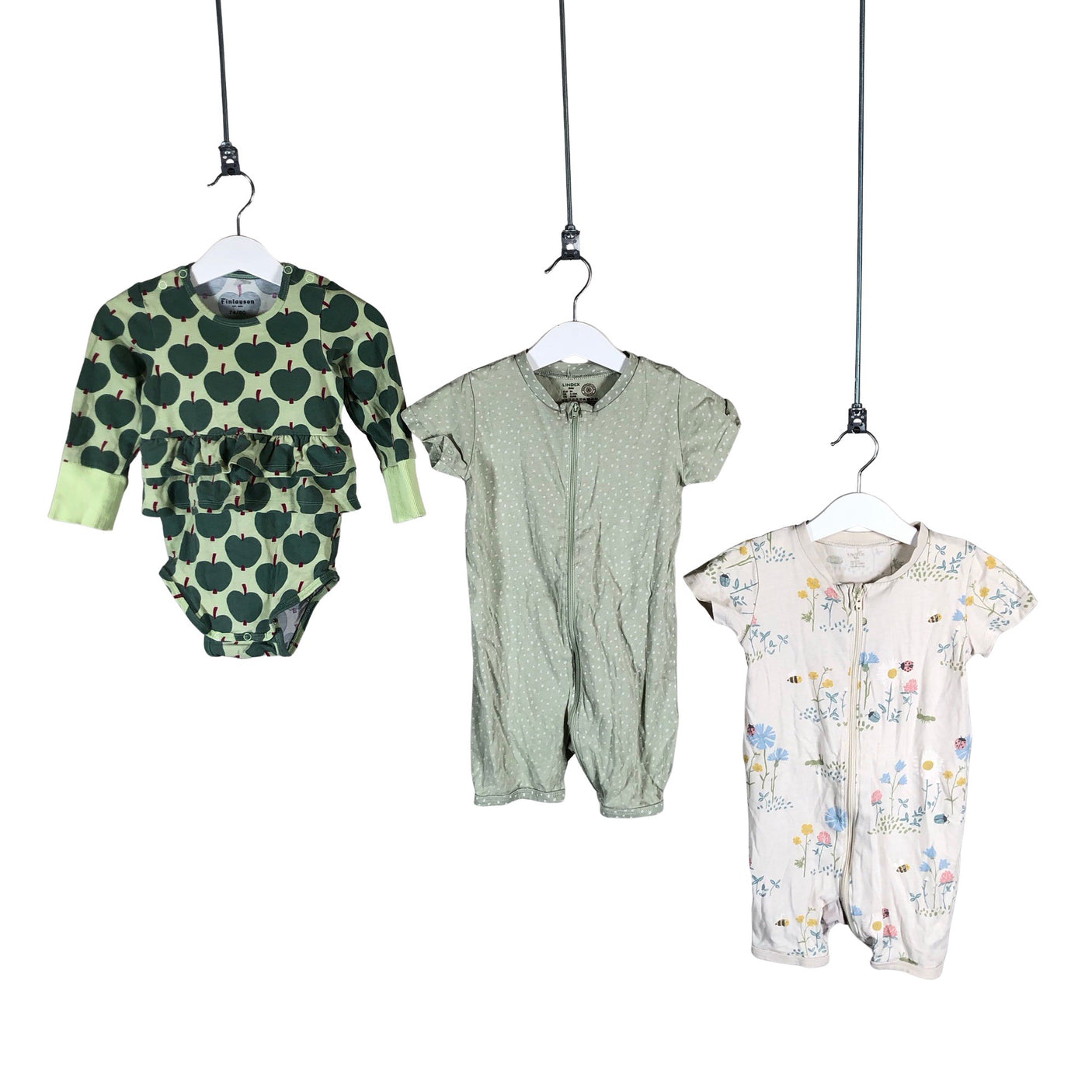 Unisex Lindex - Lühike pükskostüüm, suurus 74 - 80 - Beige (1)
