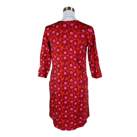 Unisex Marimekko - Trikotaažist kleit, suurus 36 - Punane (2)