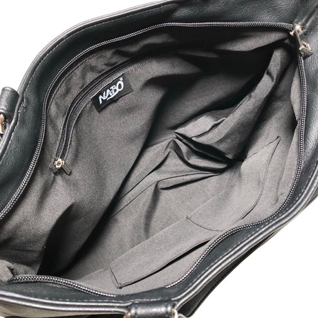 Unisex Nabo - Käekott, suurus Midi - Must (2)