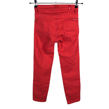 Unisex 7 for all mankind - Teksad, suurus W26 - Punane (2)