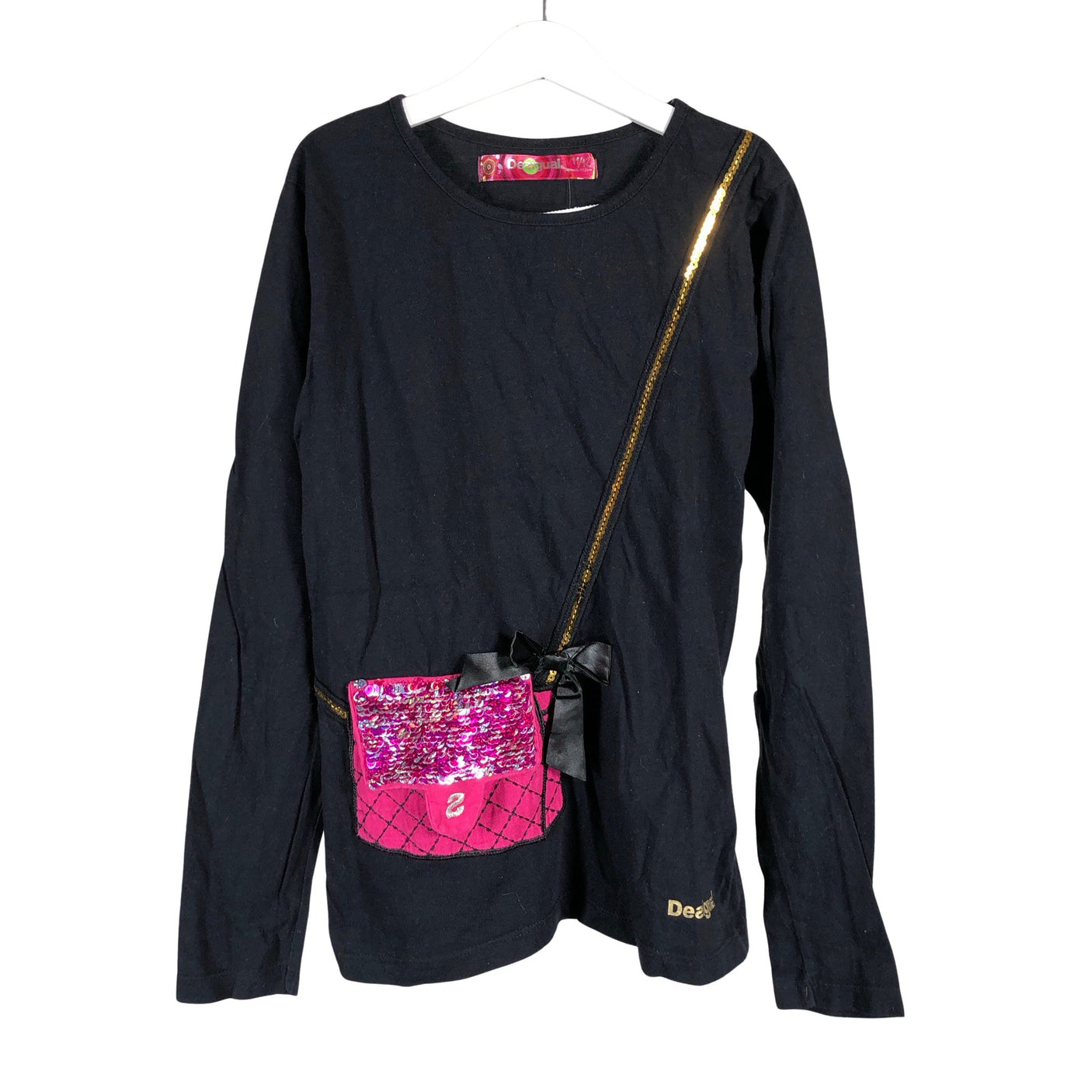 Unisex Desigual - Trikotaažist pluus, suurus 146 - 152 - Must (1)