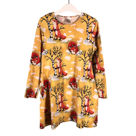 Unisex Paapero - Trikotaažist kleit, suurus 128 - 134 - Kollane ()