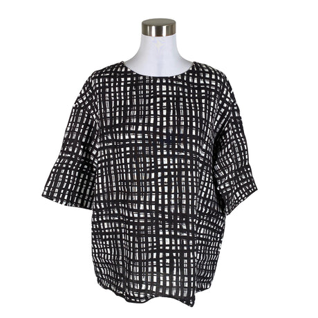 Unisex Marimekko - Lühikeste käistega pluus, suurus 36 - Must ()