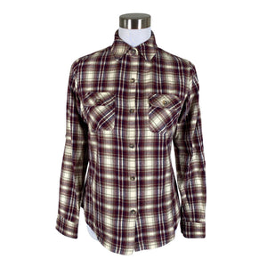 Unisex Ivalo - Flanellsärk, suurus 38 - Veinipunane (1)
