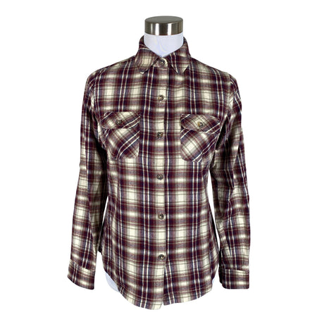 Unisex Ivalo - Flanellsärk, suurus 38 - Veinipunane ()