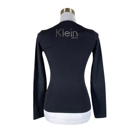 Unisex Calvin Klein Jeans - Trikotaažist pluus, suurus 34 - Must (2)