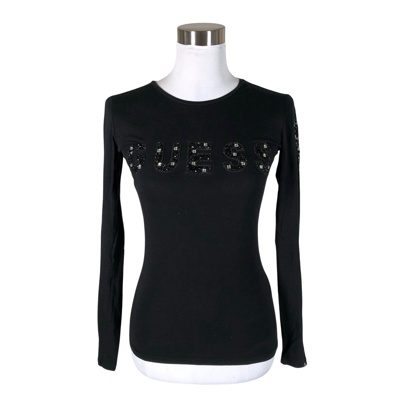 Unisex Guess - Trikotaažist pluus, suurus 34 - Must (1)