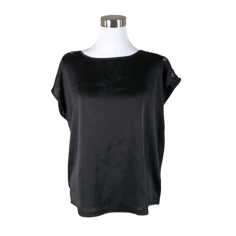 Unisex Free Quent - Lühikeste käistega pluus, suurus 40 - Must ()