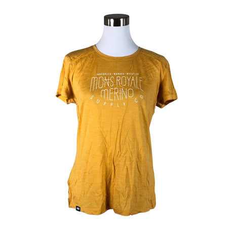 Unisex Mons Royale - T-särk, suurus 40 - Kollane ()