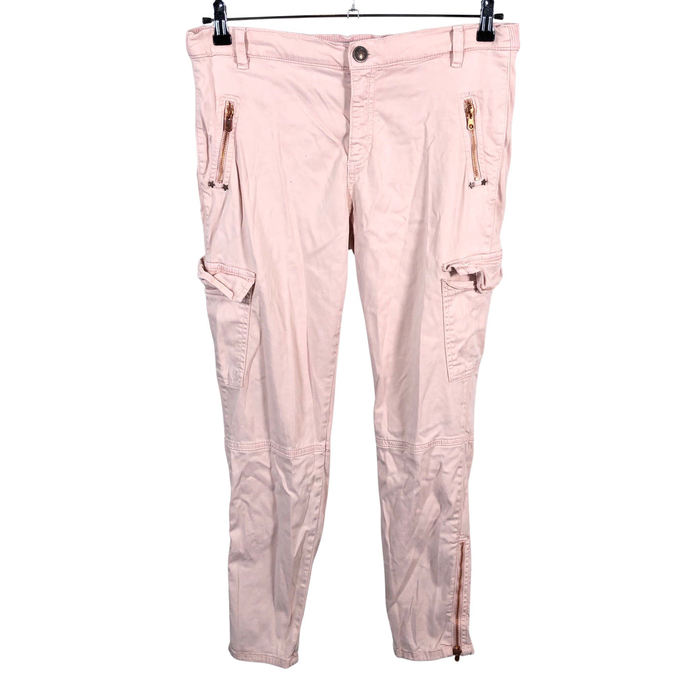 Unisex Mos Mosh - Mittevenivad püksid, suurus W32 - Heleroosa (1)