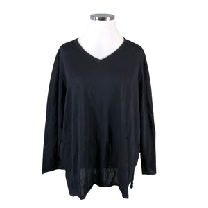 Unisex Ulla Popken - Mitteveniv tuunika, suurus 54 - Must (1)
