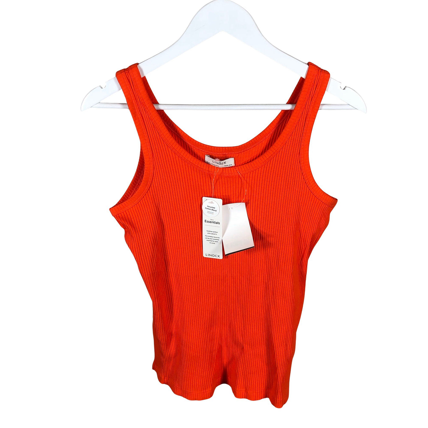 Unisex Lindex - Trikotaažist topp, suurus 38 - Oranž (1)