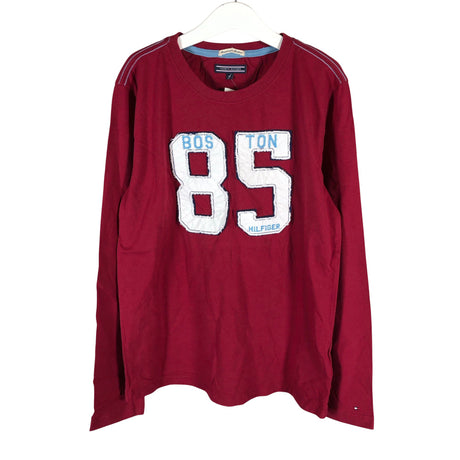 Unisex Tommy Hilfiger - Trikotaažist pluus, suurus 146 - 152 - Veinipunane ()