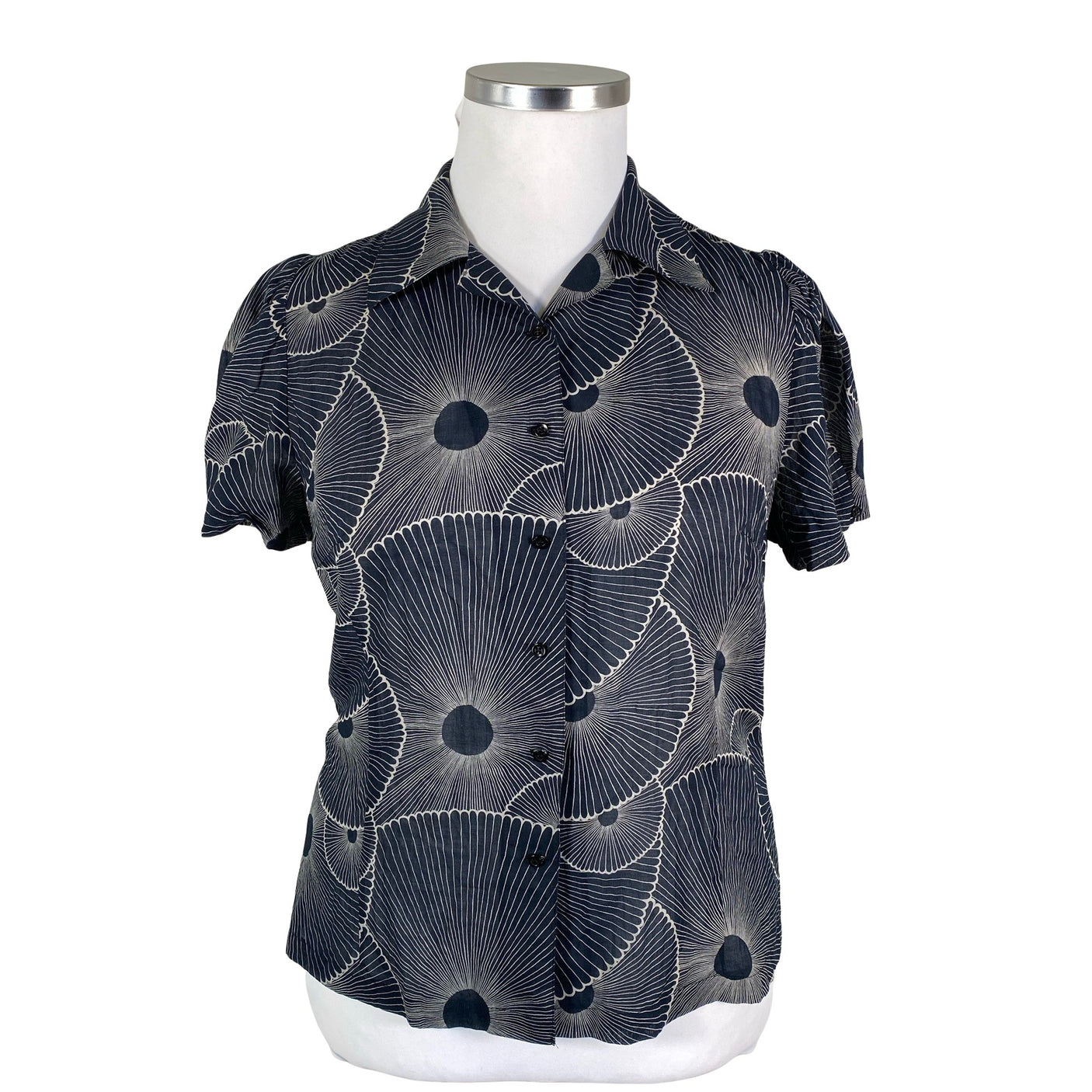 Unisex Marimekko - Lühikeste käistega pluus, suurus 42 - Hall (1)