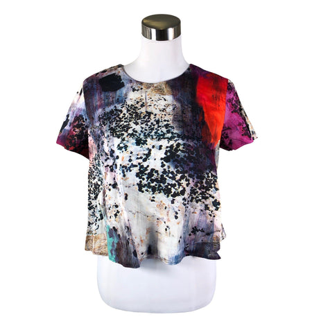 Unisex Marimekko - Lühikeste käistega pluus, suurus 38 - Lilla ()