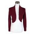 Unisex Collectif - Kootud boolero, suurus 34 - Veinipunane ()