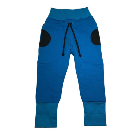 Unisex Tähtililja Design - Dressikangast püksid, suurus 74 - 80 - Sinine ()