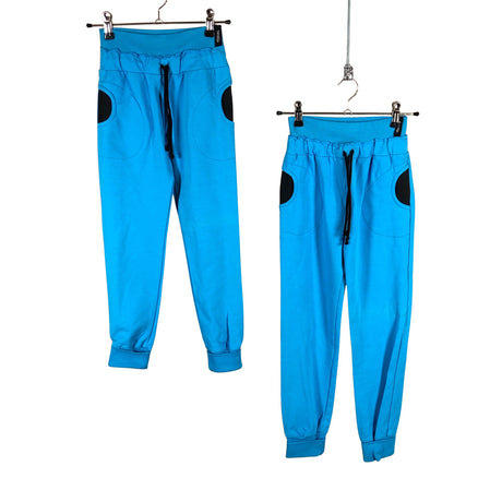 Unisex Tähtililja Design - Dressikangast püksid, suurus 134 - 140 - Sinine ()