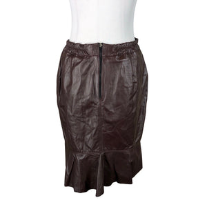 Unisex Handmade - Nahkseelik, suurus 40 - Veinipunane (2)