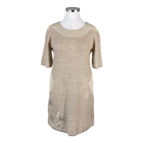 Unisex Taranis - Kootud kleit, suurus 46 - Beige ()