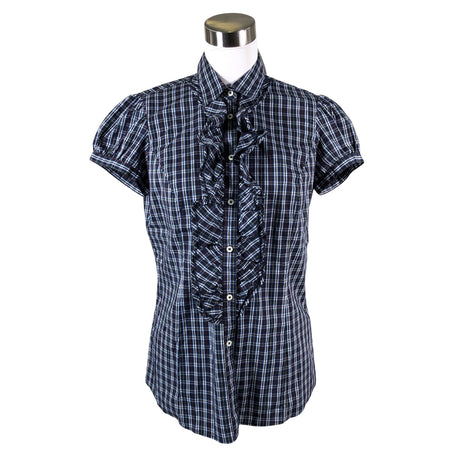 Unisex Sisley - Lühikeste käistega pluus, suurus 40 - Sinine ()