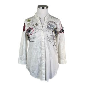 Unisex Desigual - Pluus, suurus 42 - Valge (1)