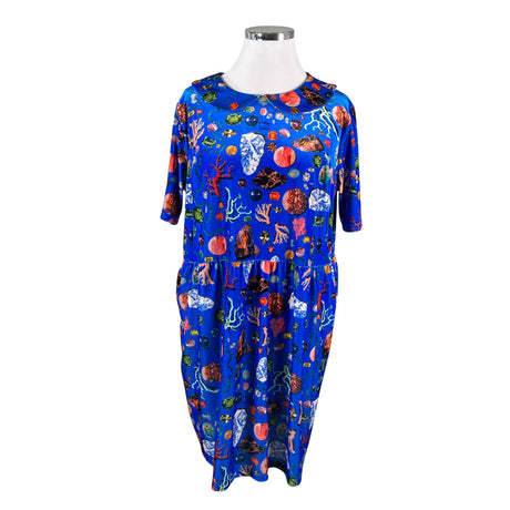 Unisex IVANAhelsinki - Dressikangast kleit, suurus 46 - Sinine ()