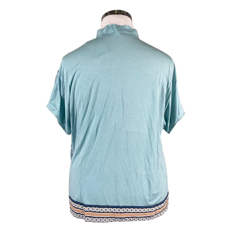 Unisex Marc Cain - Lühikeste käistega pluus, suurus 42 - Helesinine (2)