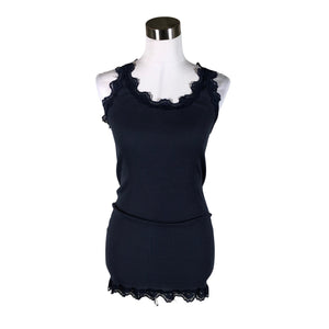 Unisex Rosemunde - Trikotaažist topp, suurus 40 - Sinine (1)