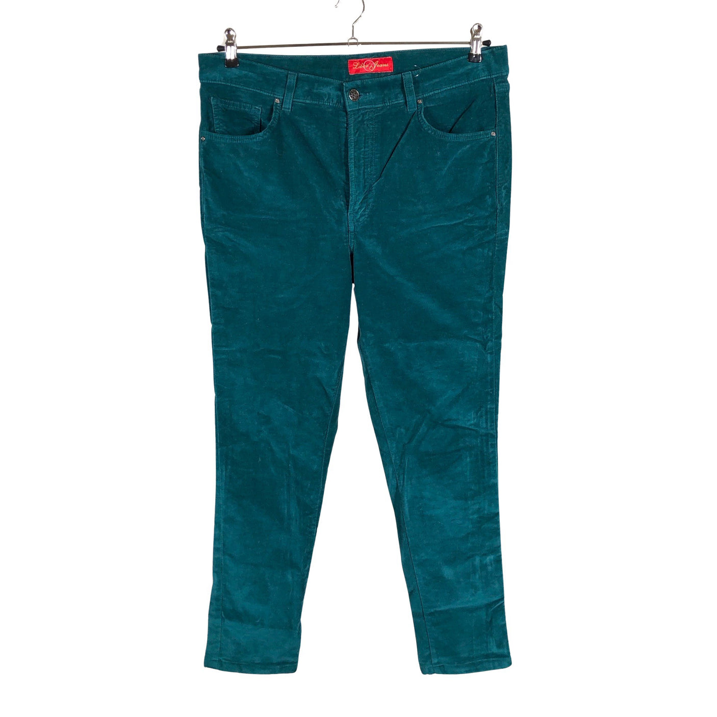 Unisex Silver Jeans - Sametpüksid, suurus 44 - Roheline (1)