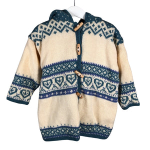 Unisex Handmade - Kardigan, suurus 110 - 116 - Looduslik valge (1)
