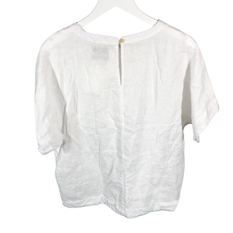 Unisex Marks&Spencer - Lühikeste käistega pluus, suurus 38 - Valge (2)