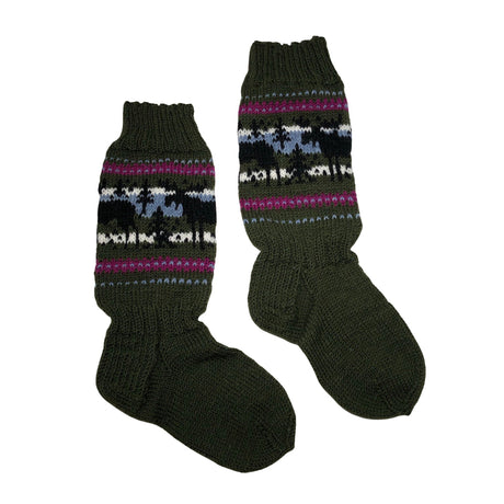 Unisex Handmade - Villased sokid, suurus 39 - Roheline ()
