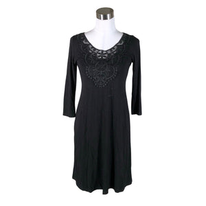 Unisex Muotikuu - Trikotaažist kleit, suurus 34 - Must (1)