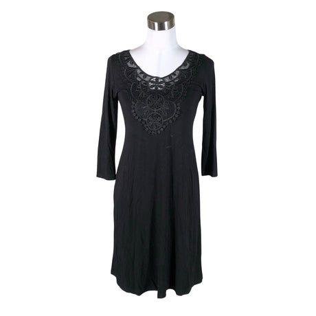 Unisex Muotikuu - Trikotaažist kleit, suurus 34 - Must ()