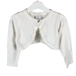Unisex Lindex - Kootud boolero, suurus 98 - 104 - Valge (1)