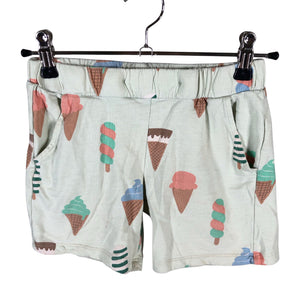 Unisex Lindex - Trikotaažist lühikesed püksid, suurus 122 - 128 - Roheline (1)