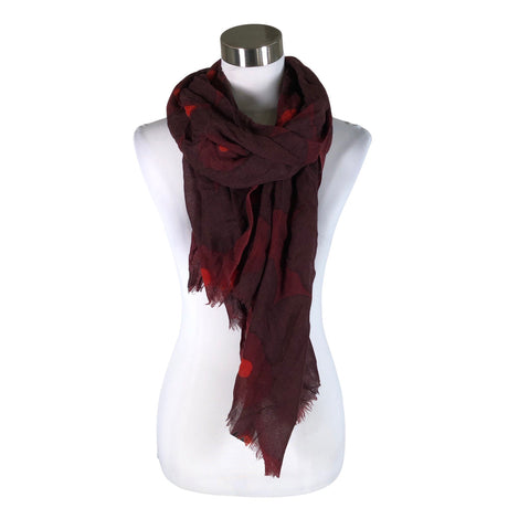 Unisex Marimekko - Õhuke sall, suurus Midi - Veinipunane ()