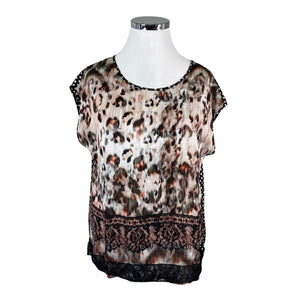 Unisex Taifun - Lühikeste käistega pluus, suurus 44 - Must (1)