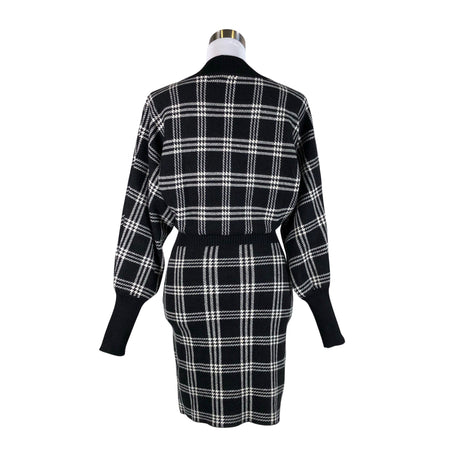 Unisex Yu & Me Paris - Kootud kleit, suurus 36 - Must (2)