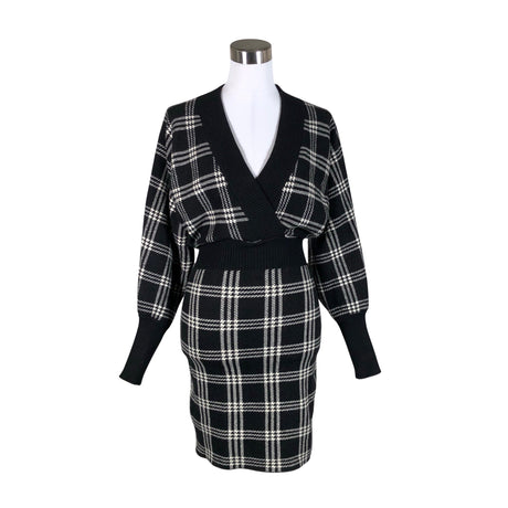 Unisex Yu & Me Paris - Kootud kleit, suurus 36 - Must ()